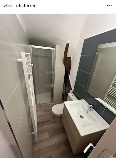 Rénovation terminée pour cette salle de bain à Collioure.
